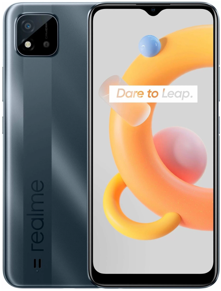 Смартфон Realme C11 (2021), 2.32 Гб, Dual SIM (nano-SIM), серый